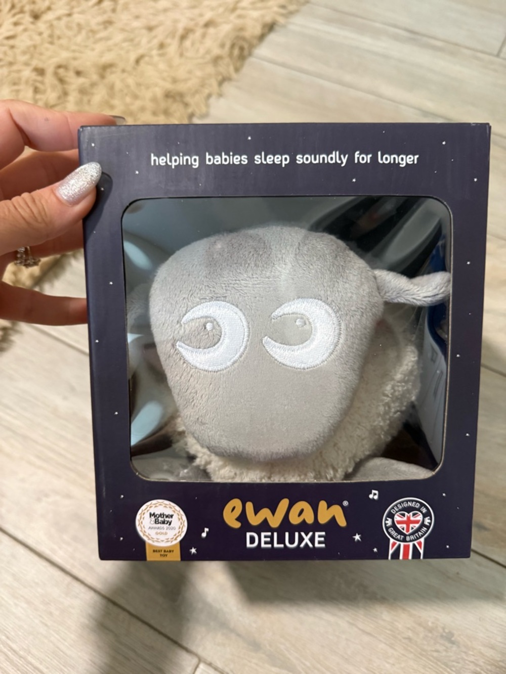 DELUXE Grey Plush Sleep Aid for Kids